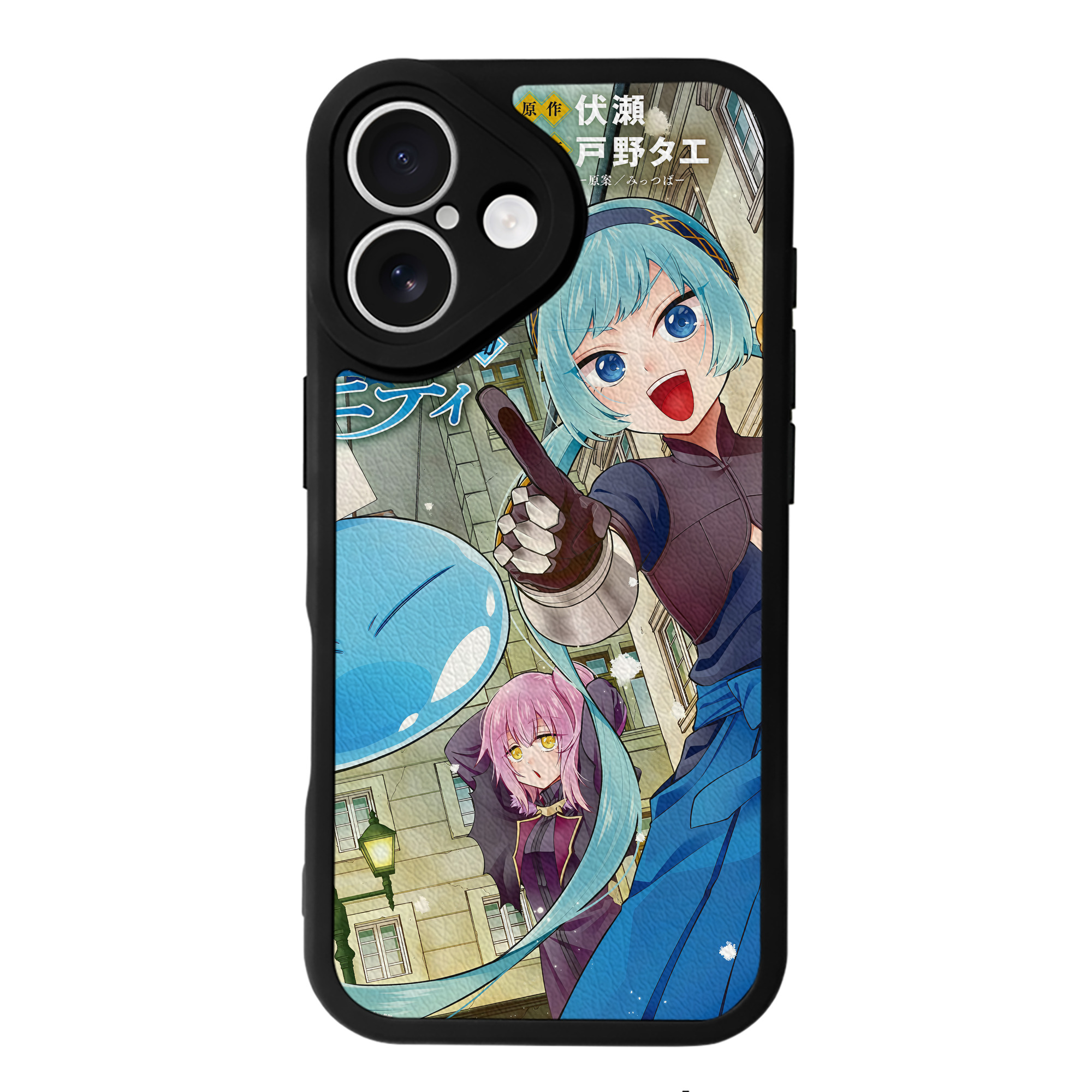（画像用） 転スラ Regarding Reincarnated to Slime 【iPhone 16シリーズ対応】シリコンスマホケース（レザー調） 材質：シリコン